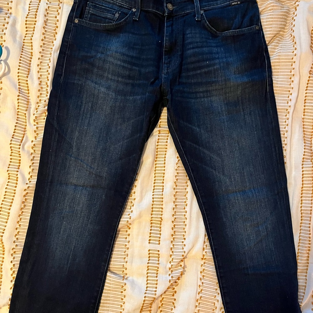 Men's Dark Blue Slim Jeans